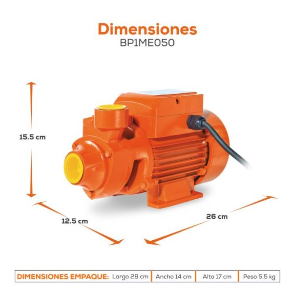 Bomba 1/2Hp 40m-45lpm