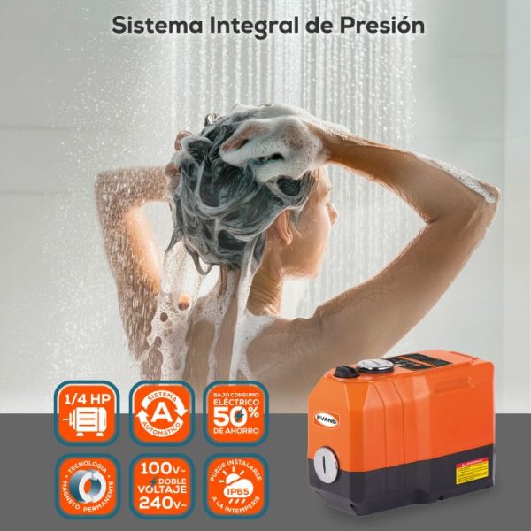 Bomba automática 1/4 Hps sistema integral