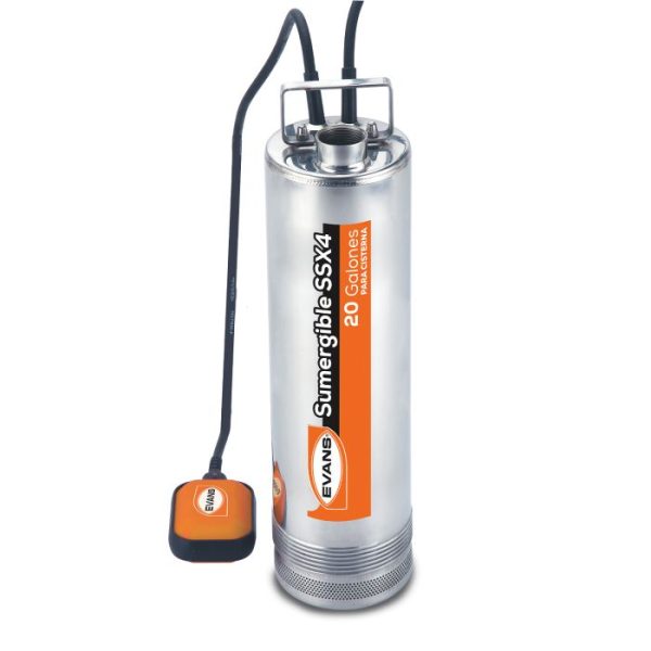 Bomba para Cisterna 2 Hp INOX.