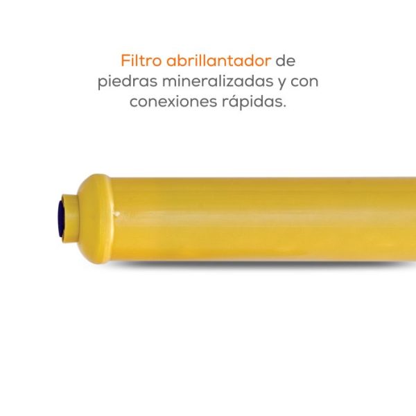 Filtro abrillantador de agua.